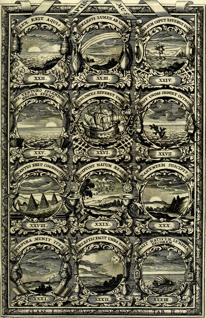 An illustration from Symbolographia, sive De arte symbolica sermones septem, 1702, leaf 184