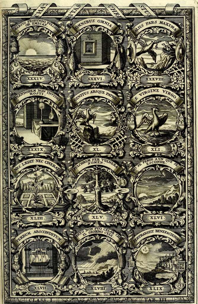 An illustration from Symbolographia, sive De arte symbolica sermones septem, 1702, leaf 186
