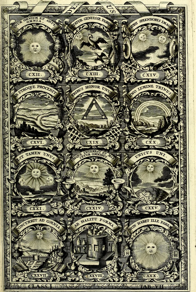 An illustration from Symbolographia, sive De arte symbolica sermones septem, 1702, leaf 194