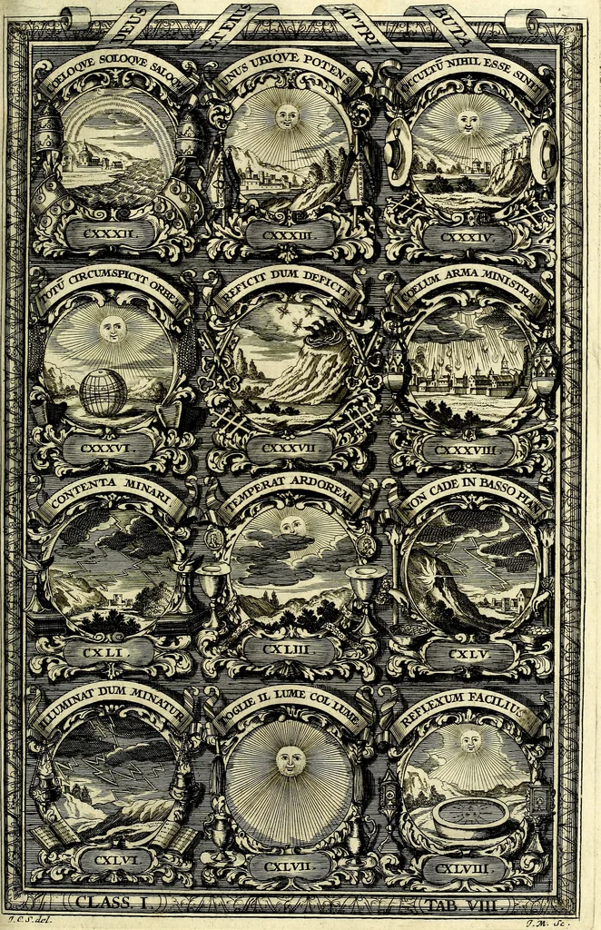 An illustration from Symbolographia, sive De arte symbolica sermones septem, 1702, leaf 196