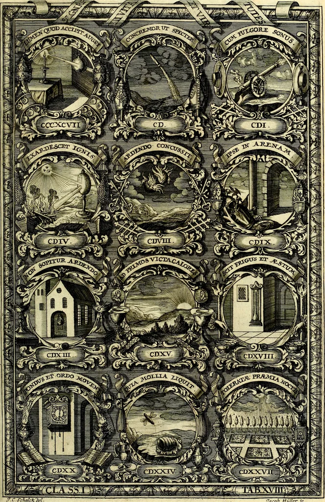 An illustration from Symbolographia, sive De arte symbolica sermones septem, 1702, leaf 216