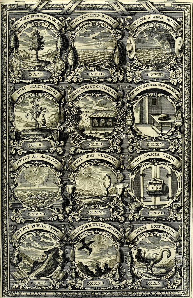 An illustration from Symbolographia, sive De arte symbolica sermones septem, 1702, leaf 224