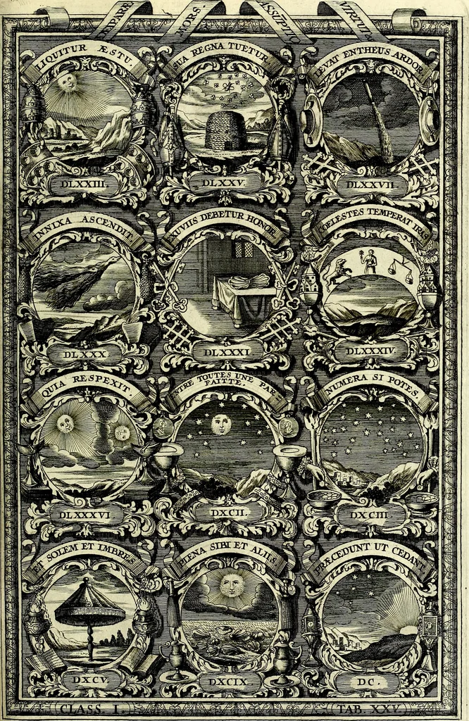 An illustration from Symbolographia, sive De arte symbolica sermones septem, 1702, leaf 230