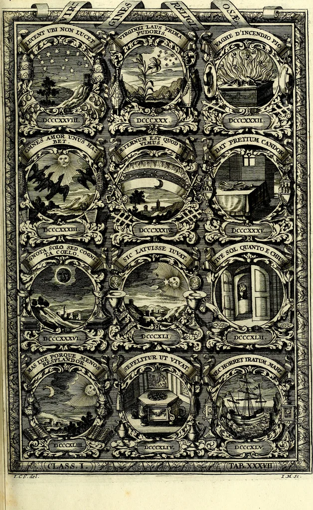 An illustration from Symbolographia, sive De arte symbolica sermones septem, 1702, leaf 254