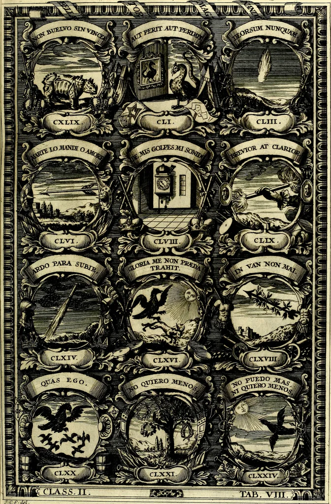 An illustration from Symbolographia, sive De arte symbolica sermones septem, 1702, leaf 352