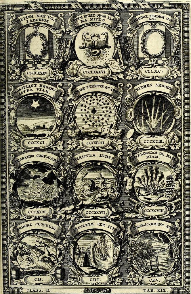 An illustration from Symbolographia, sive De arte symbolica sermones septem, 1702, leaf 374