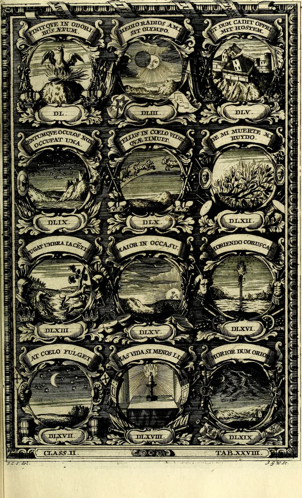 An illustration from Symbolographia, sive De arte symbolica sermones septem, 1702, leaf 392