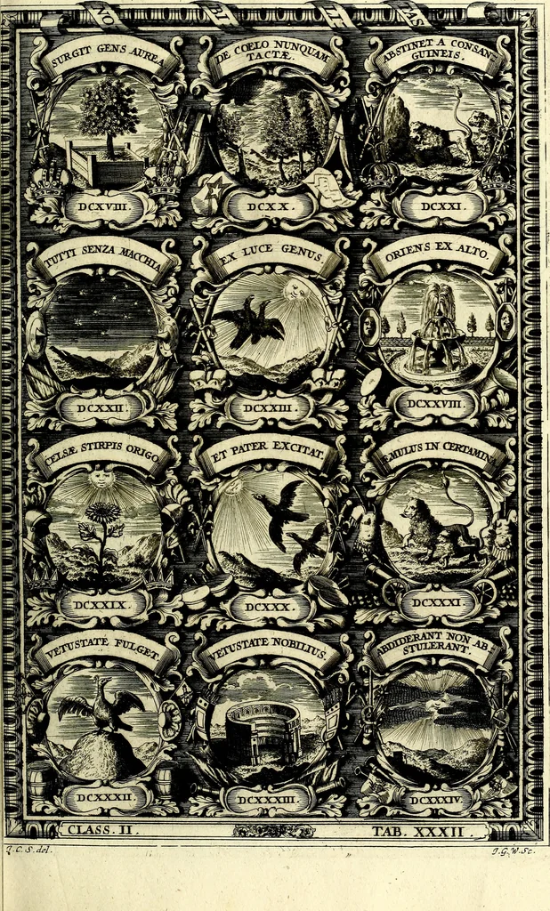 An illustration from Symbolographia, sive De arte symbolica sermones septem, 1702, leaf 400
