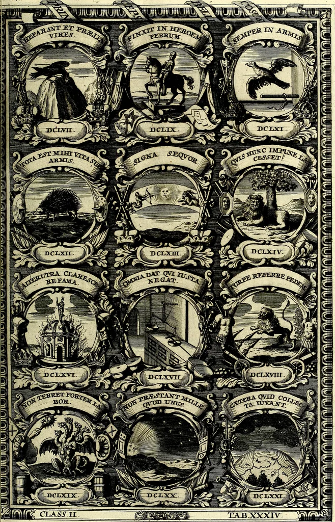 An illustration from Symbolographia, sive De arte symbolica sermones septem, 1702, leaf 404