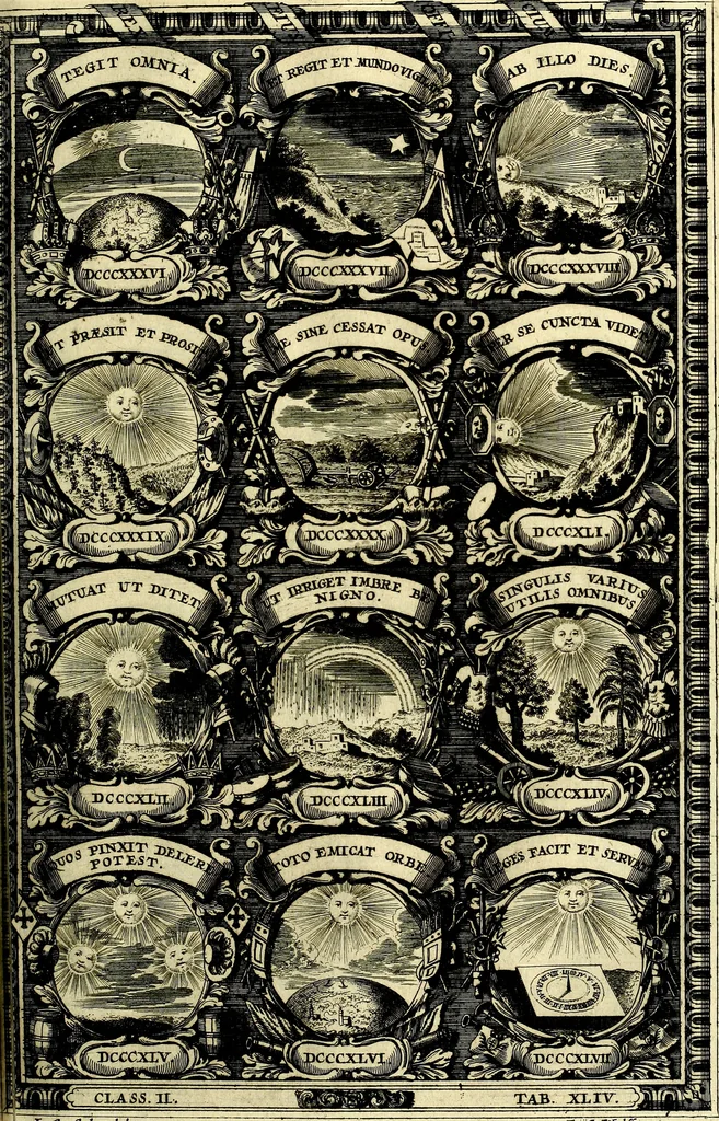 An illustration from Symbolographia, sive De arte symbolica sermones septem, 1702, leaf 424