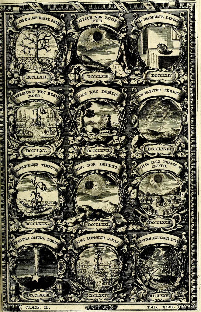 An illustration from Symbolographia, sive De arte symbolica sermones septem, 1702, leaf 428