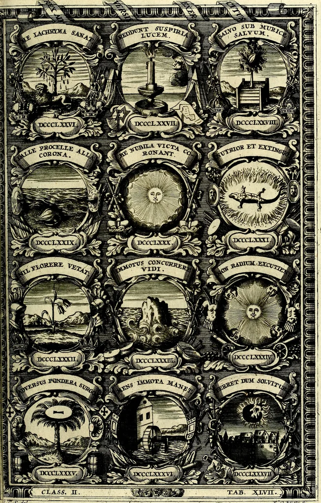 An illustration from Symbolographia, sive De arte symbolica sermones septem, 1702, leaf 430