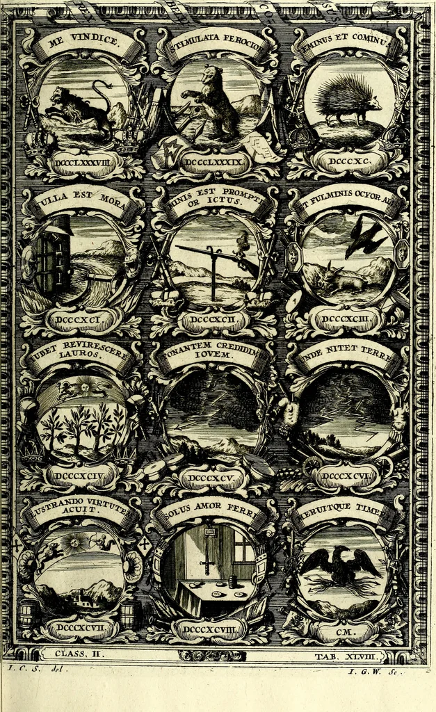 An illustration from Symbolographia, sive De arte symbolica sermones septem, 1702, leaf 432