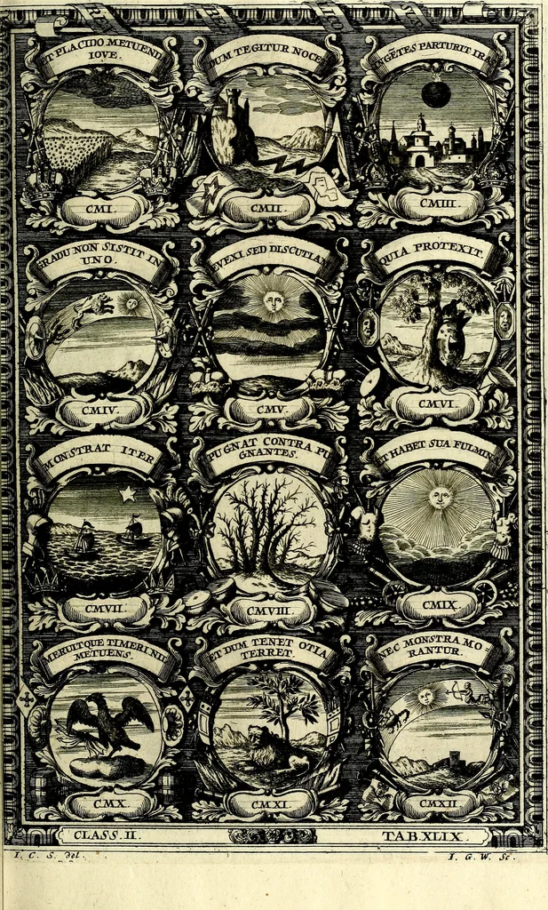 An illustration from Symbolographia, sive De arte symbolica sermones septem, 1702, leaf 434