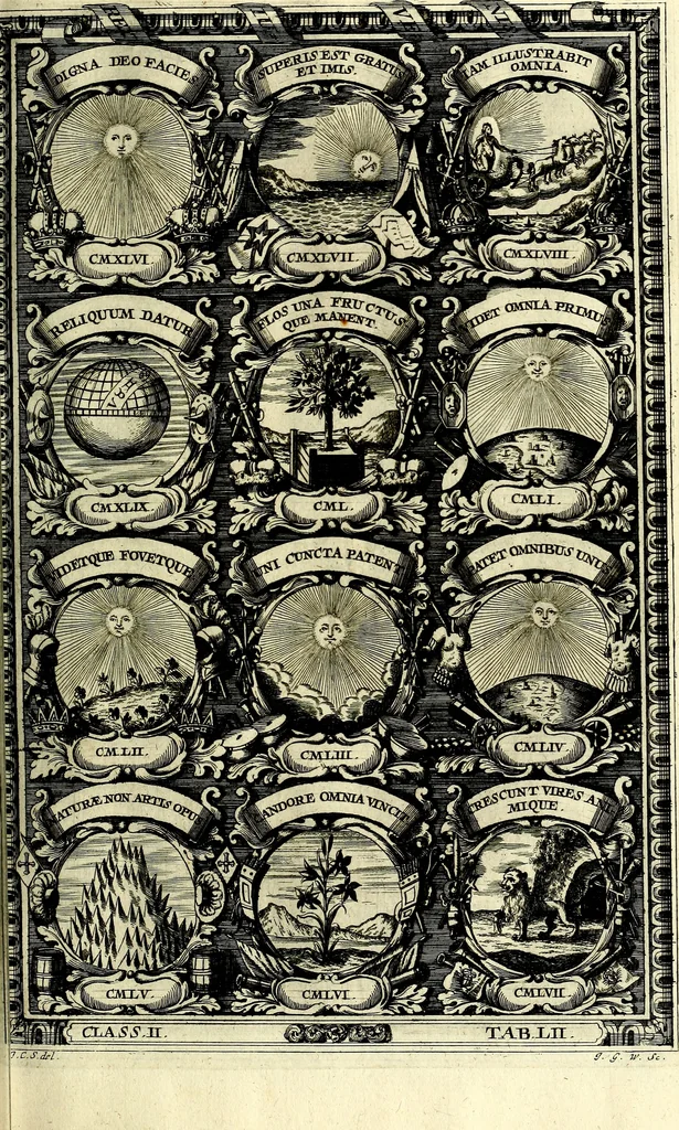 An illustration from Symbolographia, sive De arte symbolica sermones septem, 1702, leaf 440