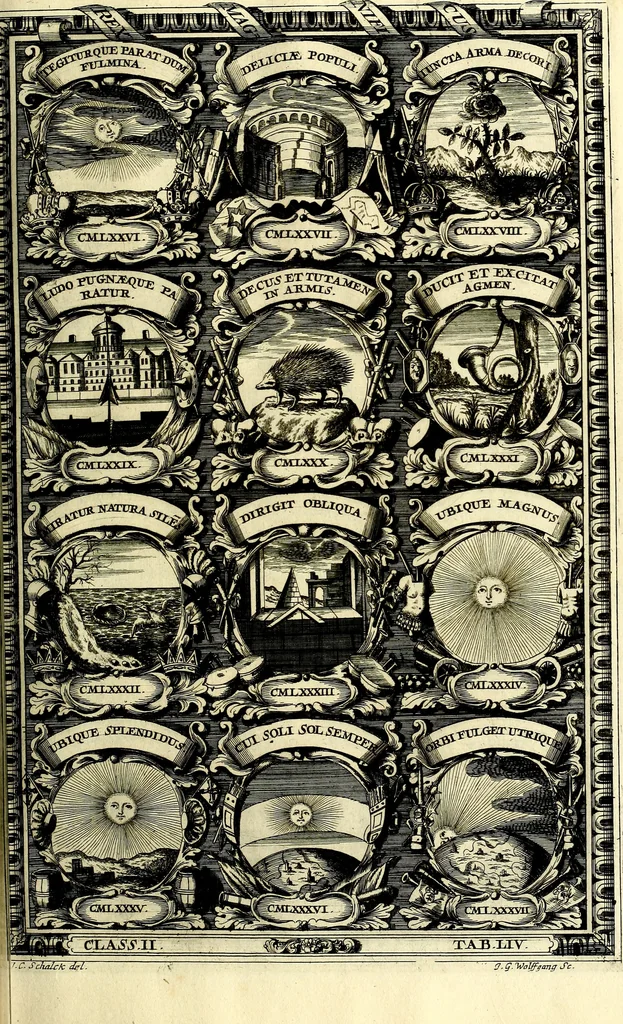 An illustration from Symbolographia, sive De arte symbolica sermones septem, 1702, leaf 444
