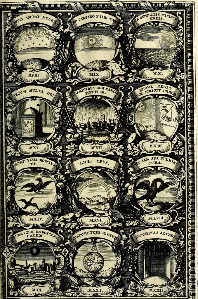 An illustration from Symbolographia, sive De arte symbolica sermones septem, 1702, leaf 448