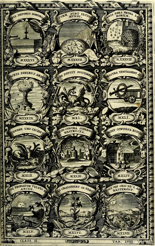 An illustration from Symbolographia, sive De arte symbolica sermones septem, 1702, leaf 452