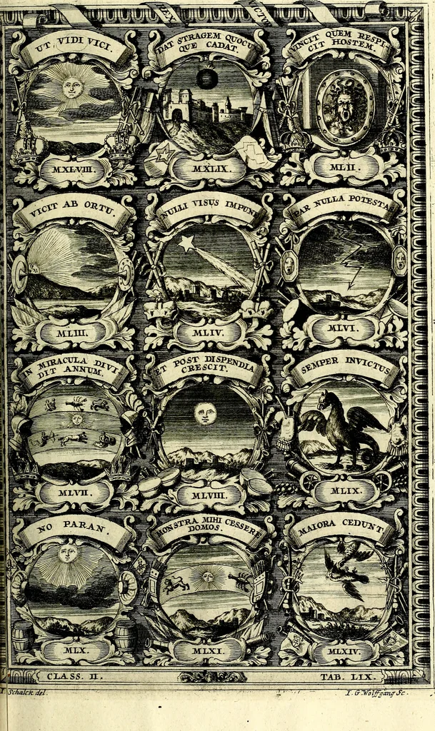 An illustration from Symbolographia, sive De arte symbolica sermones septem, 1702, leaf 454