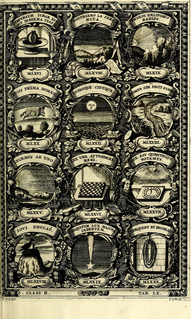 An illustration from Symbolographia, sive De arte symbolica sermones septem, 1702, leaf 456
