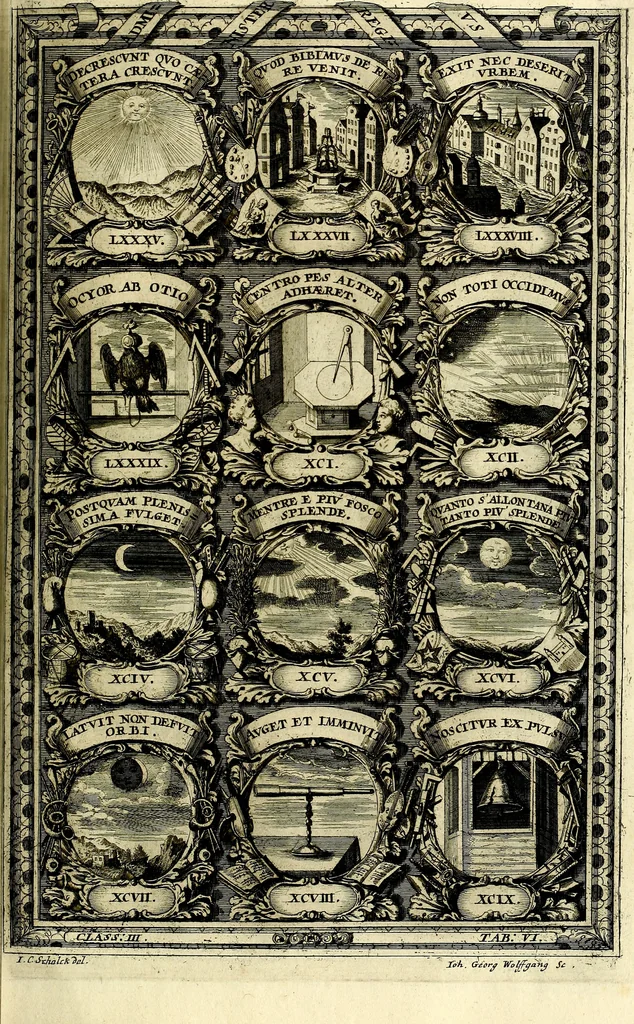 An illustration from Symbolographia, sive De arte symbolica sermones septem, 1702, leaf 552