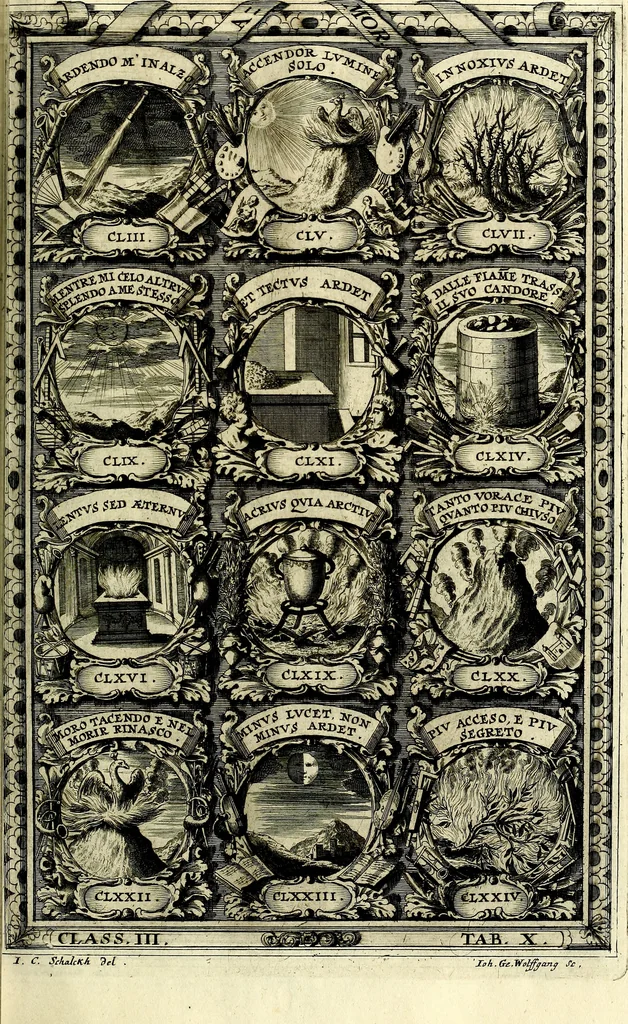 An illustration from Symbolographia, sive De arte symbolica sermones septem, 1702, leaf 560