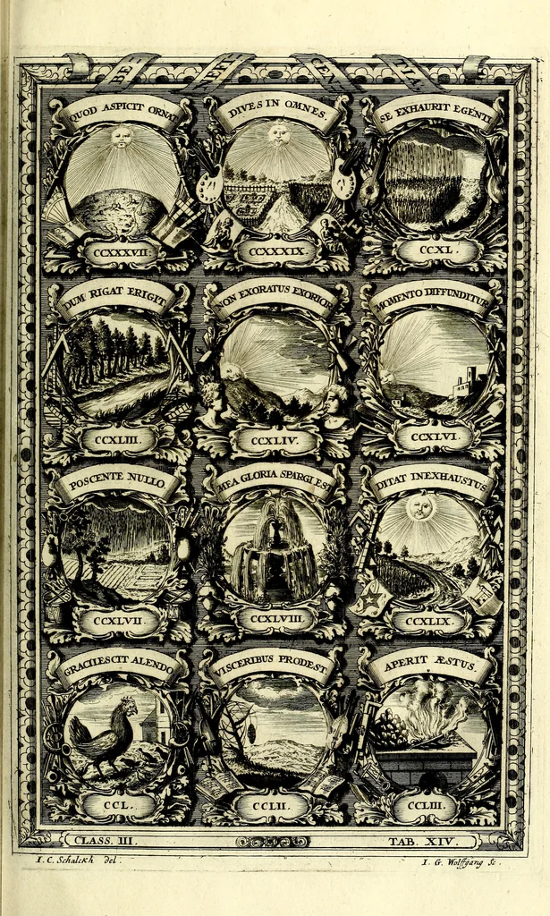 An illustration from Symbolographia, sive De arte symbolica sermones septem, 1702, leaf 568