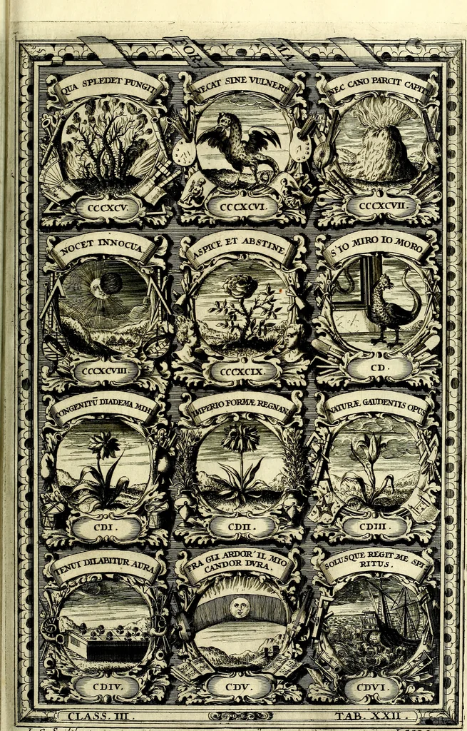 An illustration from Symbolographia, sive De arte symbolica sermones septem, 1702, leaf 584