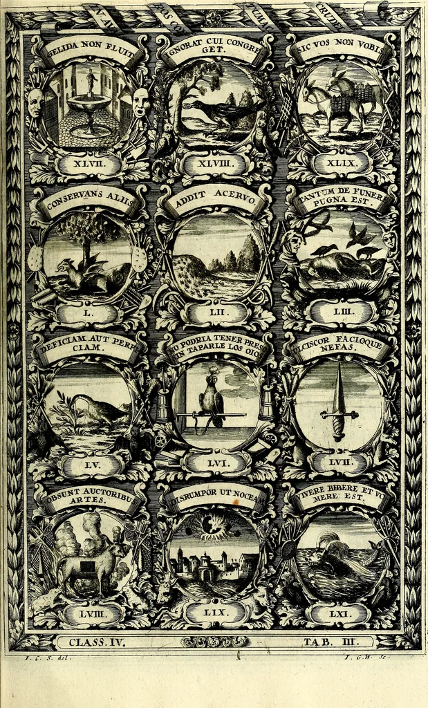 An illustration from Symbolographia, sive De arte symbolica sermones septem, 1702, leaf 684