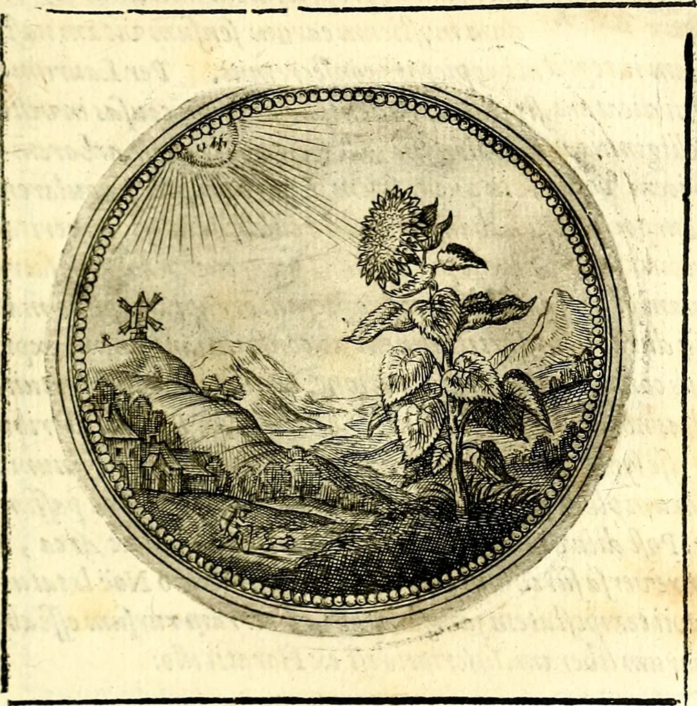 An illustration from Symbolor & emblematum ... centuria una [-quarta], 1661, leaf 100