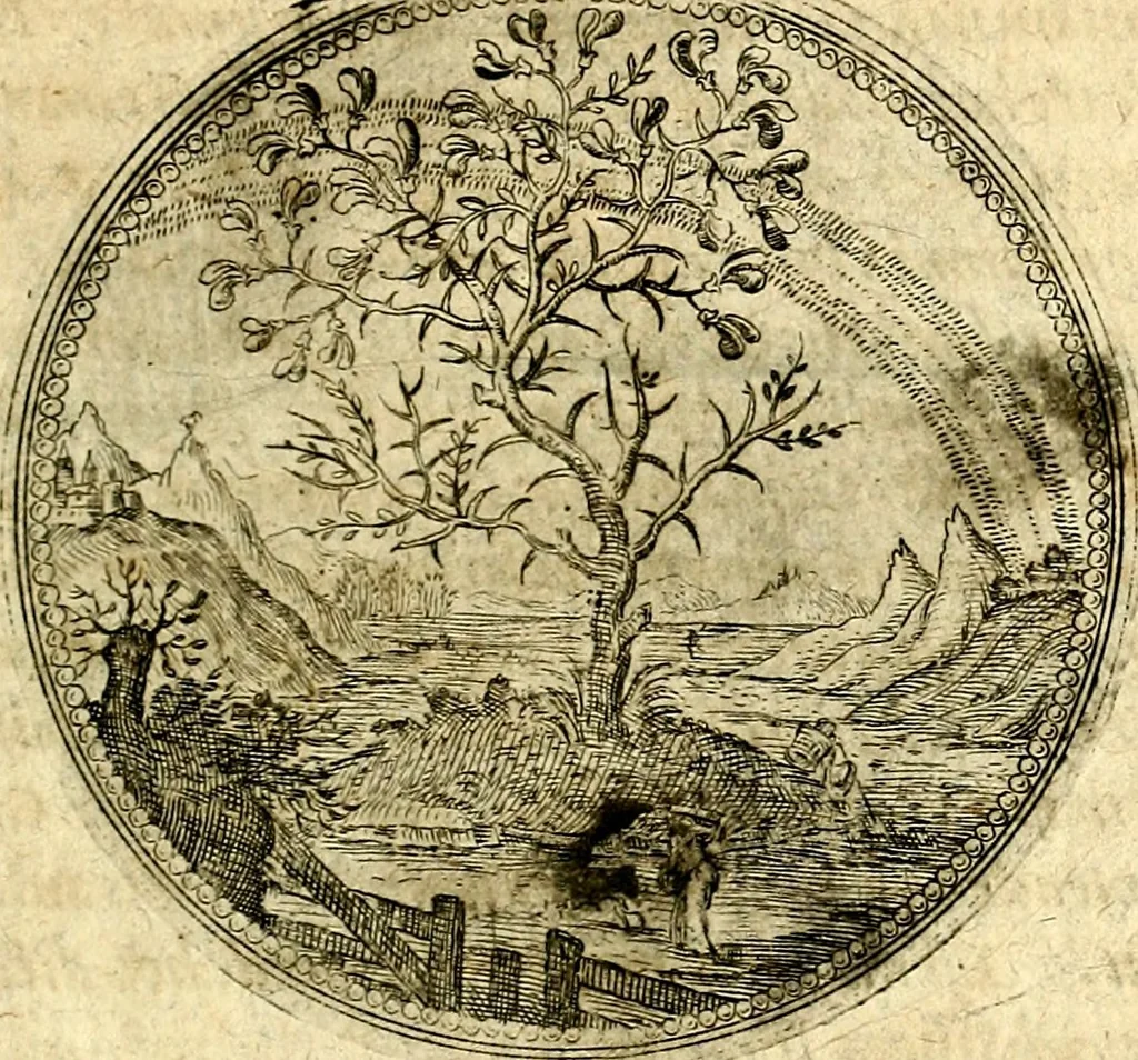 An illustration from Symbolor & emblematum ... centuria una [-quarta], 1661, leaf 12