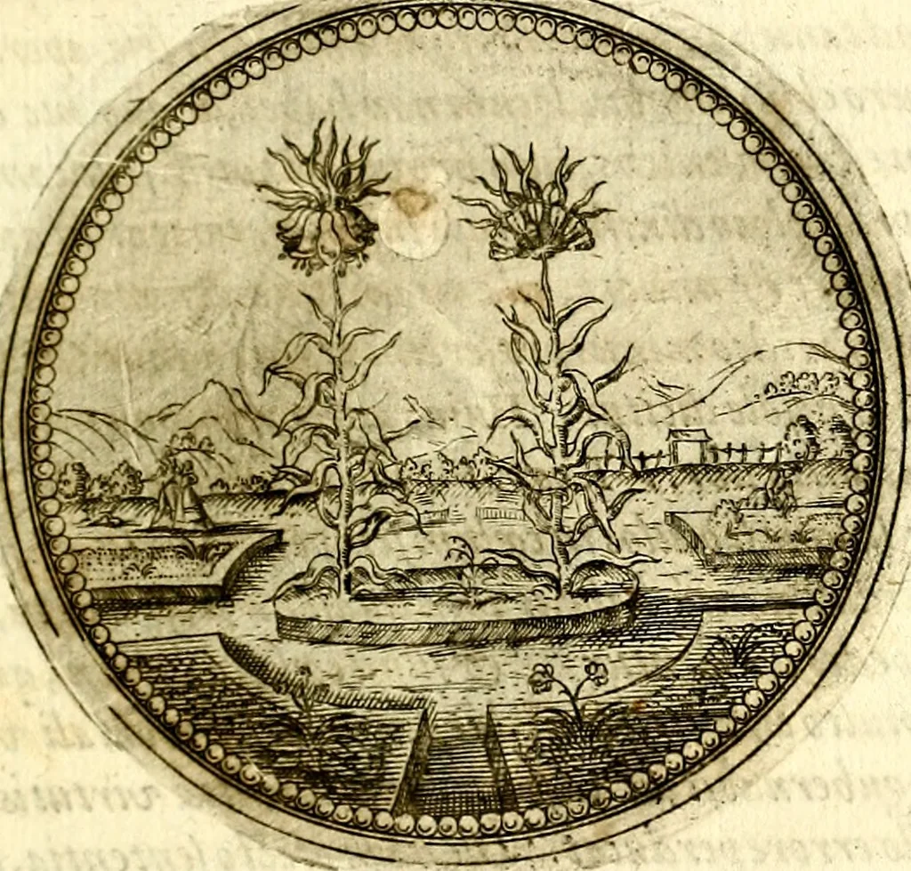 An illustration from Symbolor & emblematum ... centuria una [-quarta], 1661, leaf 144