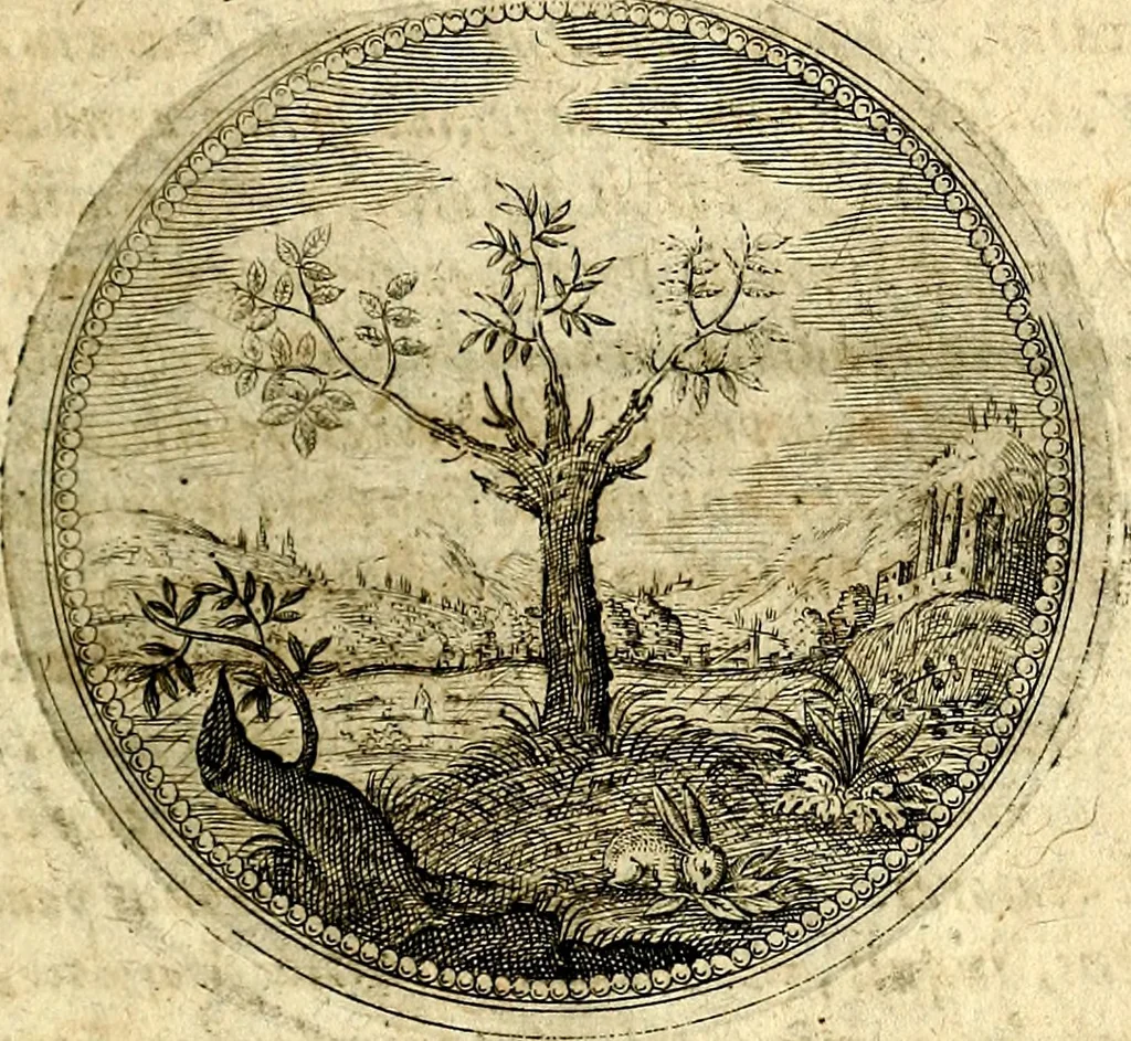An illustration from Symbolor & emblematum ... centuria una [-quarta], 1661, leaf 16