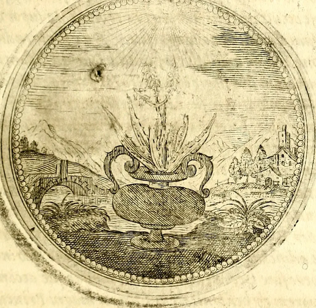 An illustration from Symbolor & emblematum ... centuria una [-quarta], 1661, leaf 176