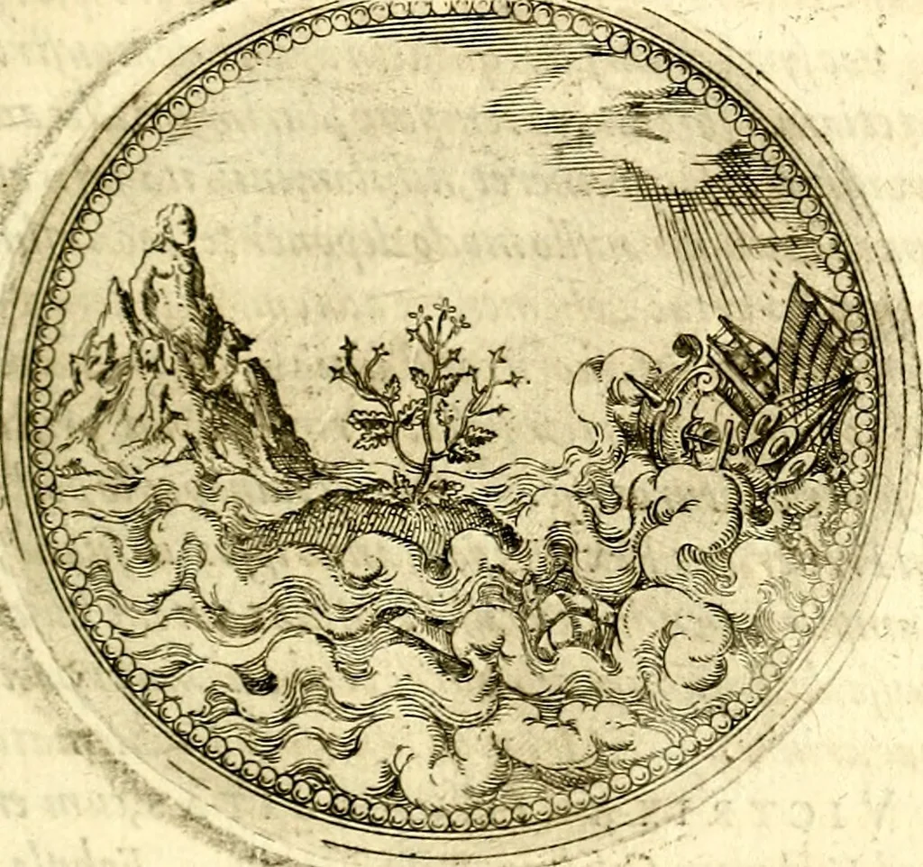 An illustration from Symbolor & emblematum ... centuria una [-quarta], 1661, leaf 190