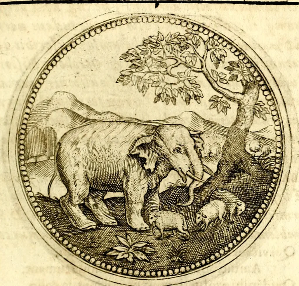 An illustration from Symbolor & emblematum ... centuria una [-quarta], 1661, leaf 210