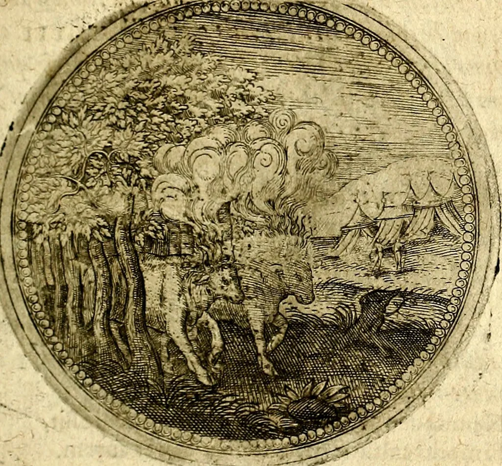 An illustration from Symbolor & emblematum ... centuria una [-quarta], 1661, leaf 256
