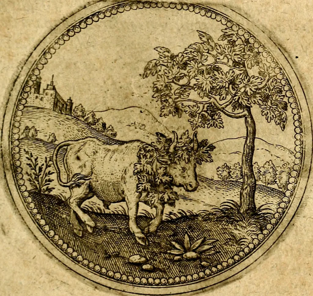 An illustration from Symbolor & emblematum ... centuria una [-quarta], 1661, leaf 258