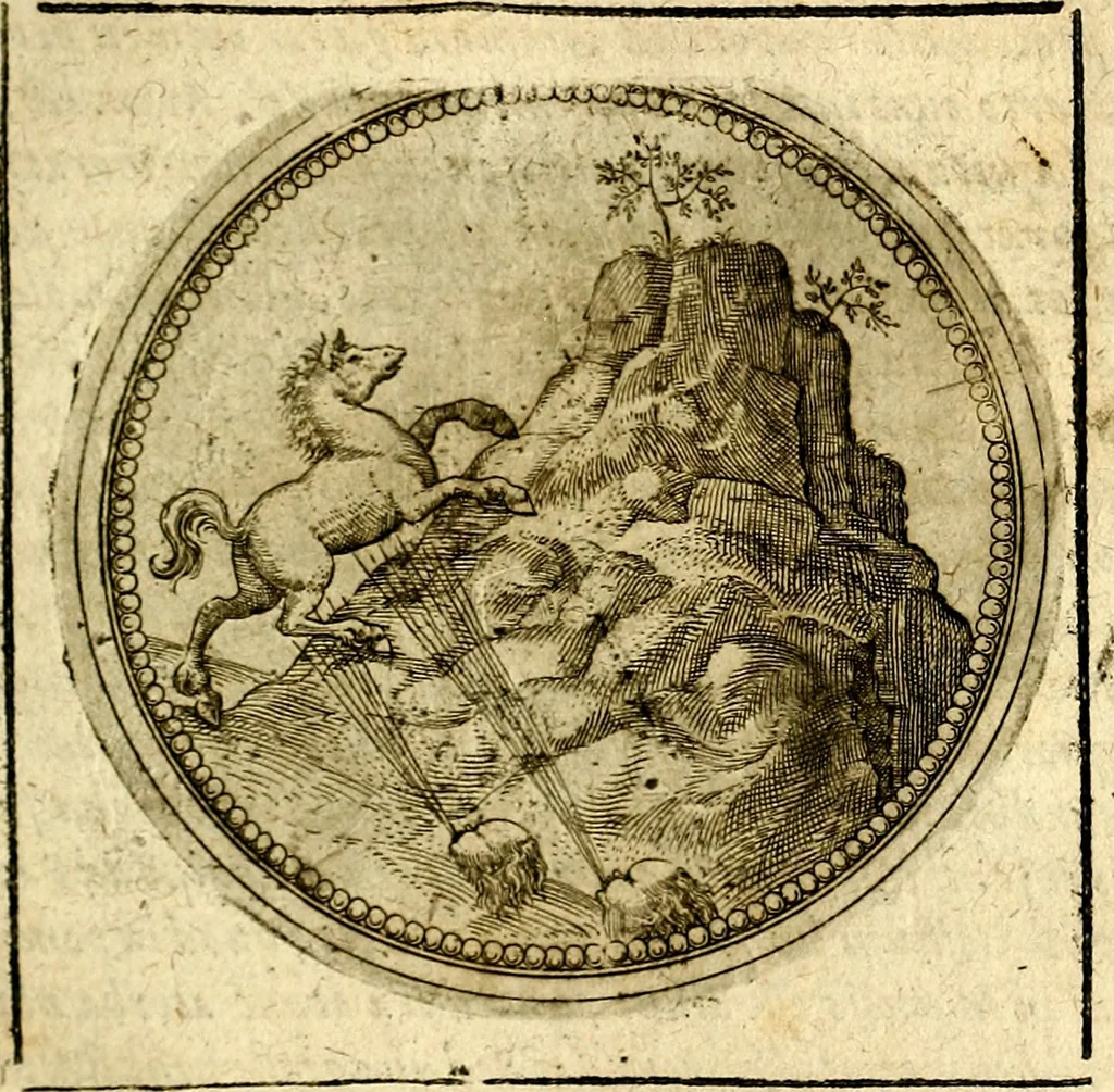 An illustration from Symbolor & emblematum ... centuria una [-quarta], 1661, leaf 262