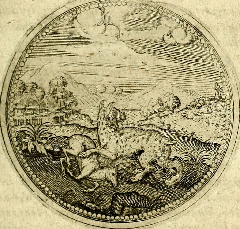 An illustration from Symbolor & emblematum ... centuria una [-quarta], 1661, leaf 272