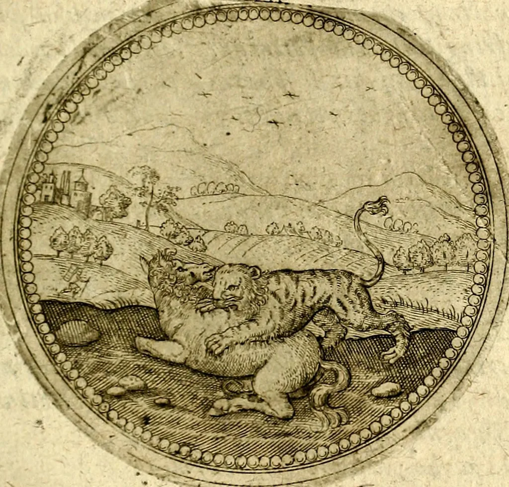 An illustration from Symbolor & emblematum ... centuria una [-quarta], 1661, leaf 276