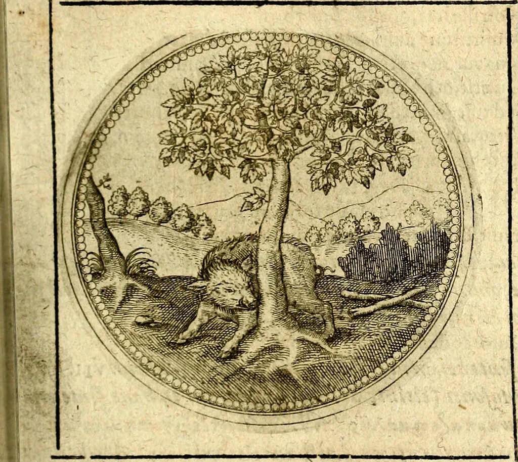 An illustration from Symbolor & emblematum ... centuria una [-quarta], 1661, leaf 300