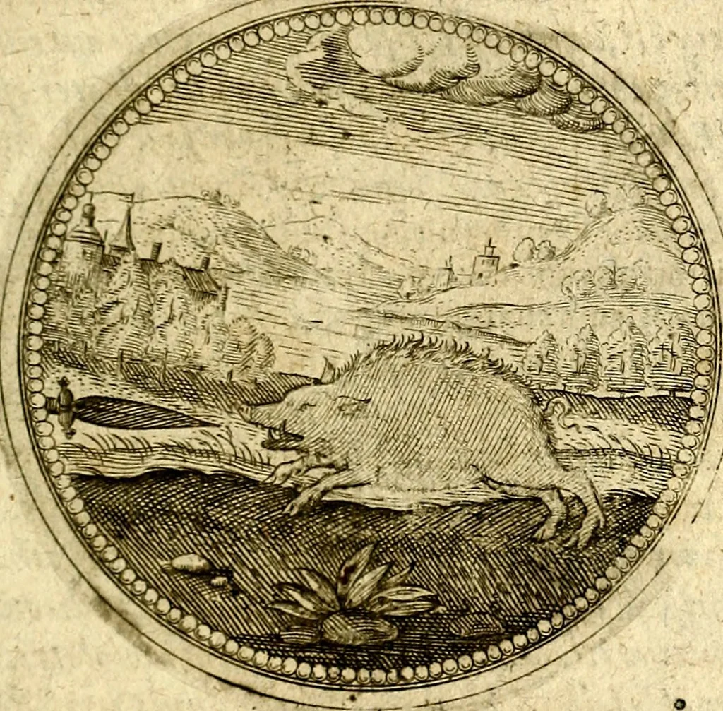 An illustration from Symbolor & emblematum ... centuria una [-quarta], 1661, leaf 302