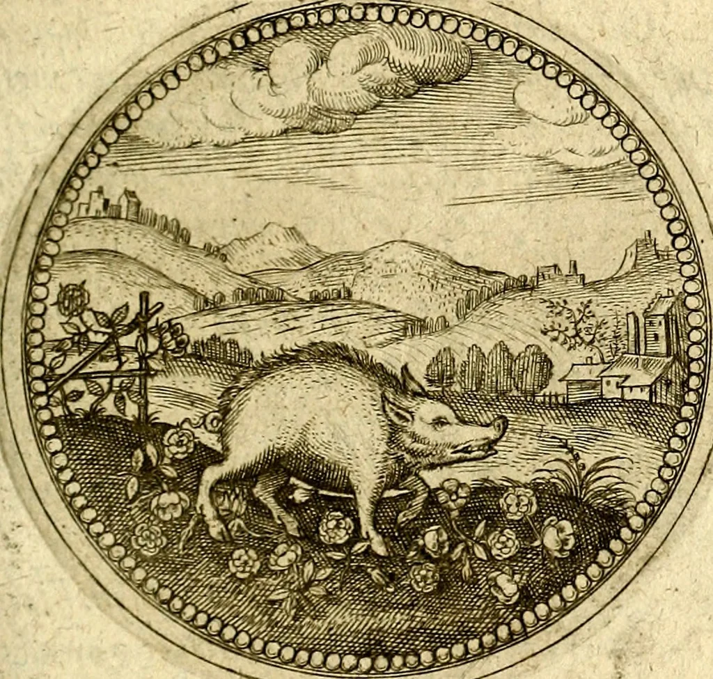 An illustration from Symbolor & emblematum ... centuria una [-quarta], 1661, leaf 306