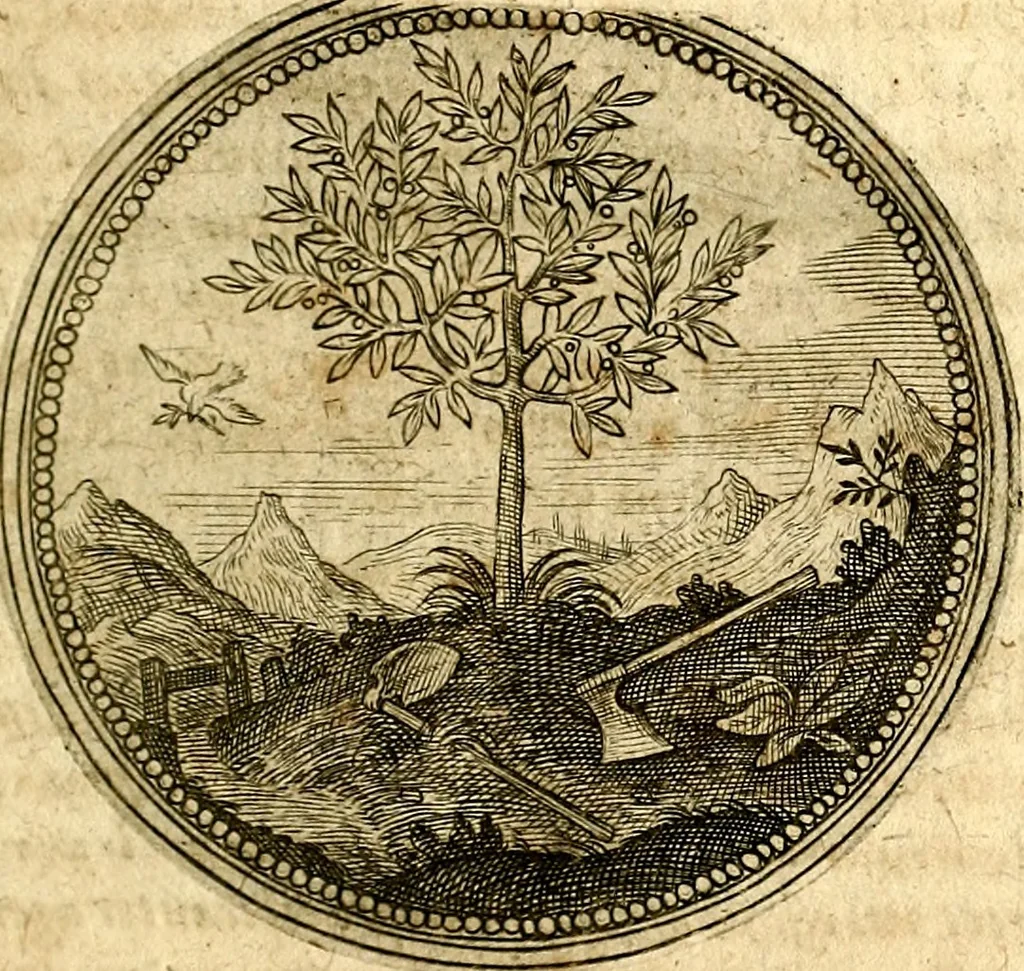 An illustration from Symbolor & emblematum ... centuria una [-quarta], 1661, leaf 32