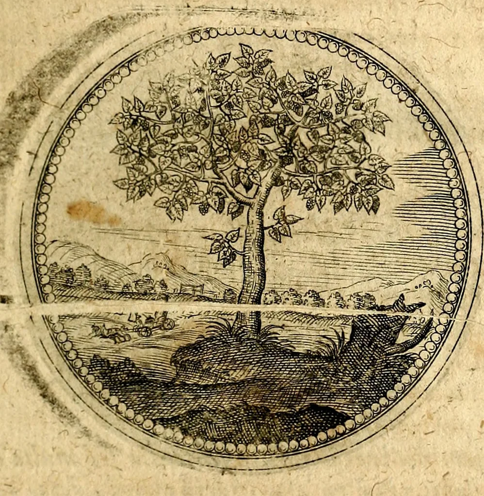 An illustration from Symbolor & emblematum ... centuria una [-quarta], 1661, leaf 34