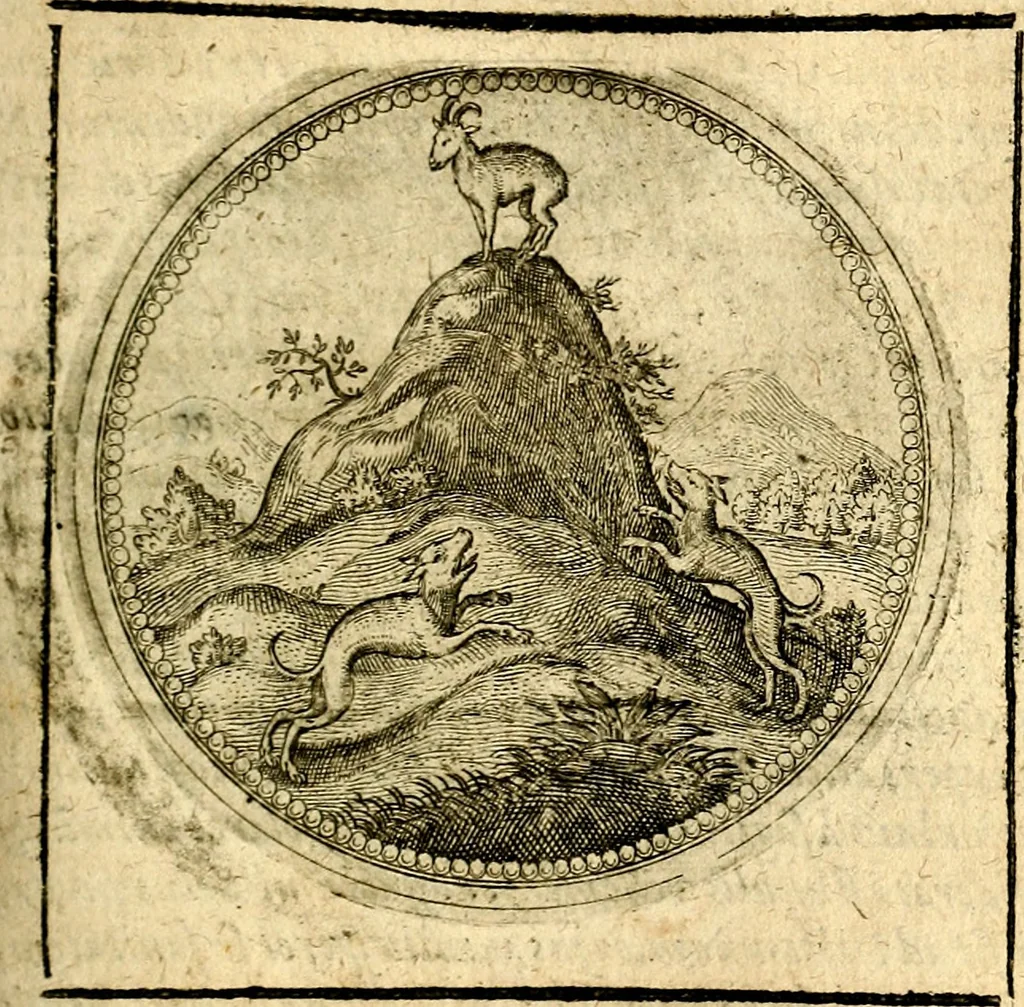 An illustration from Symbolor & emblematum ... centuria una [-quarta], 1661, leaf 342