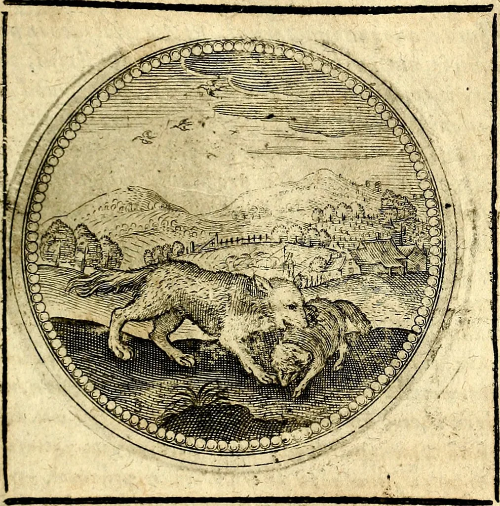 An illustration from Symbolor & emblematum ... centuria una [-quarta], 1661, leaf 350
