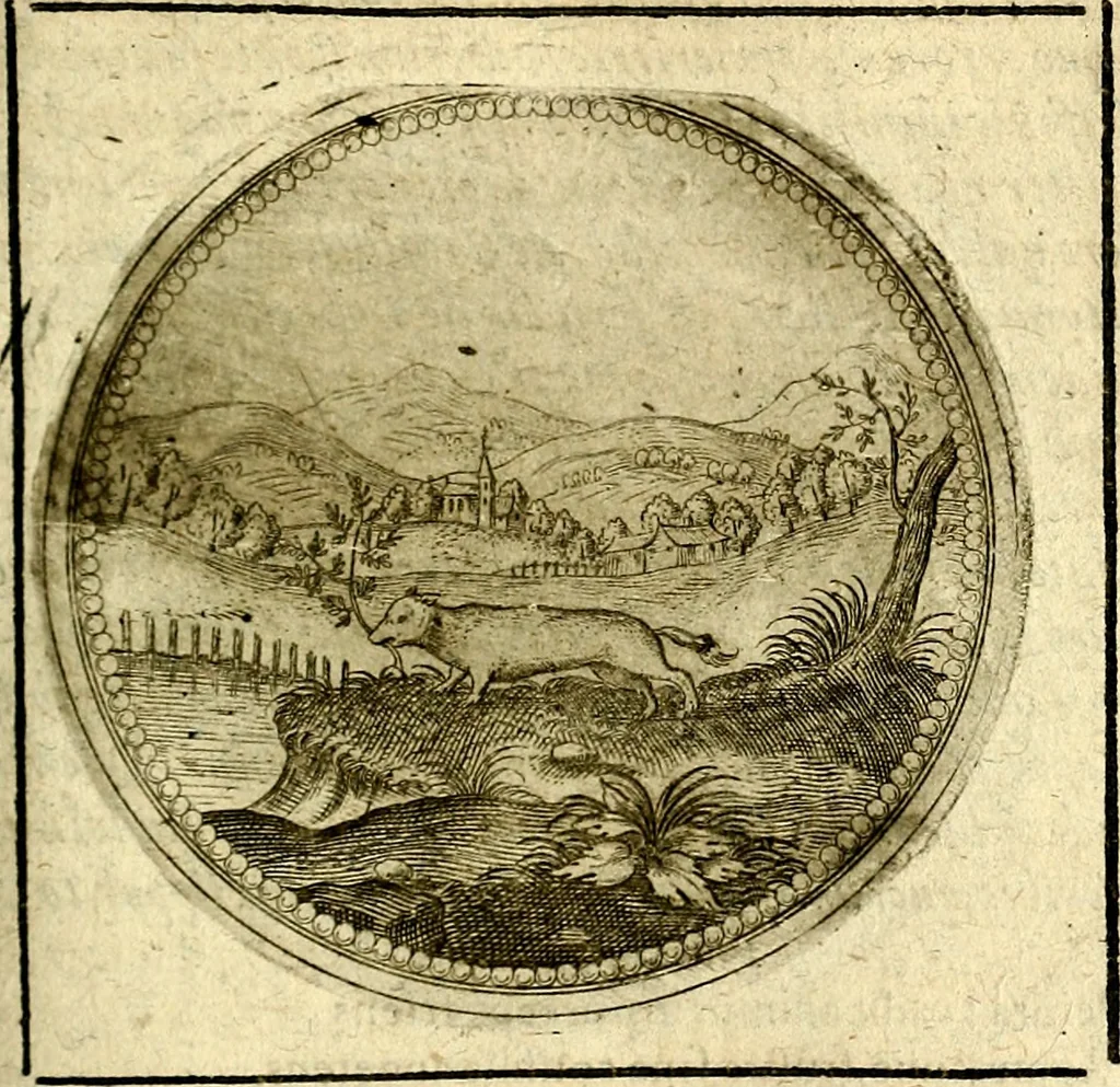 An illustration from Symbolor & emblematum ... centuria una [-quarta], 1661, leaf 364