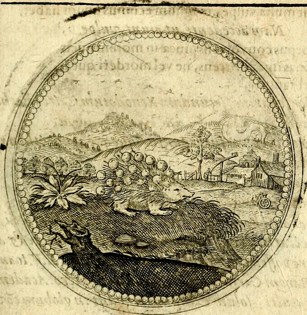 An illustration from Symbolor & emblematum ... centuria una [-quarta], 1661, leaf 376